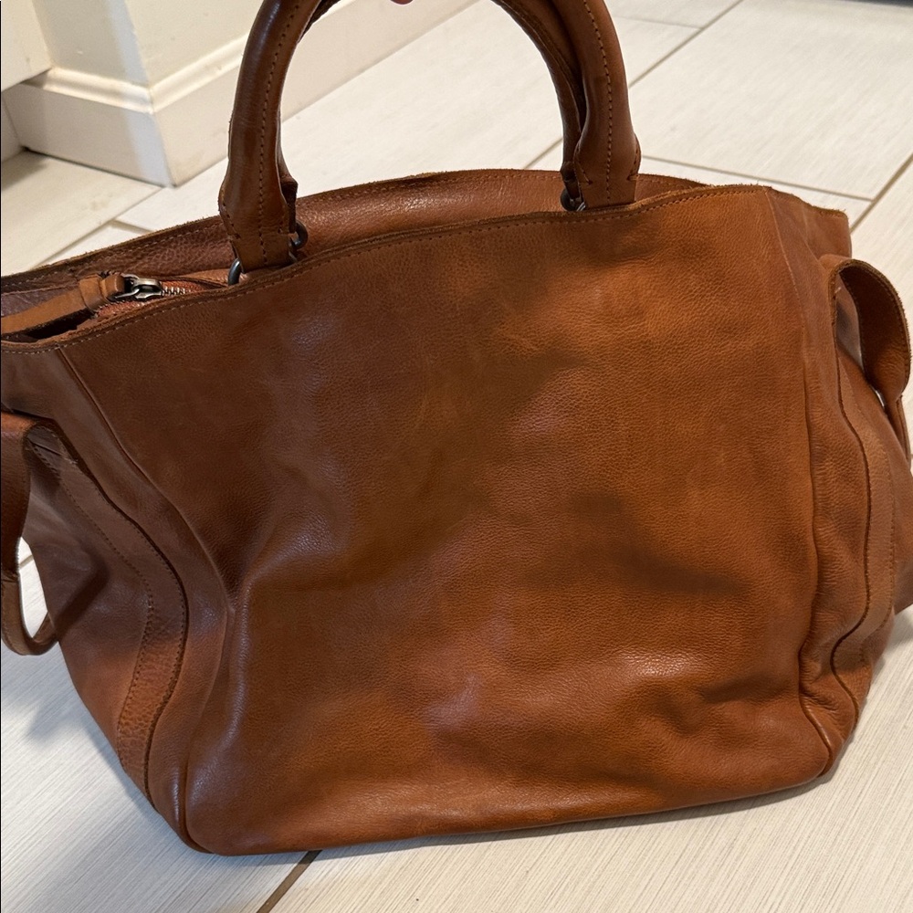 Free People Tan Leather Bag